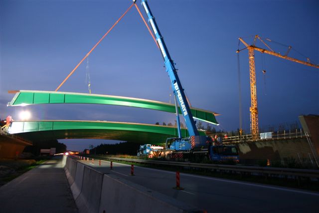 Neubau einer Grünbrücke über die Autobahn A13 bei Teupitz (Brandenburg)